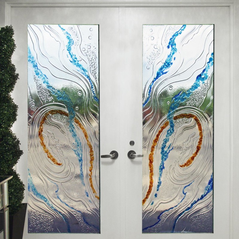 Slumped Glass Doors