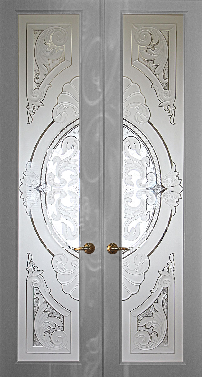 LPD Internal White Contemporary 4 Panel Frosted Glass Door – MODA Doors