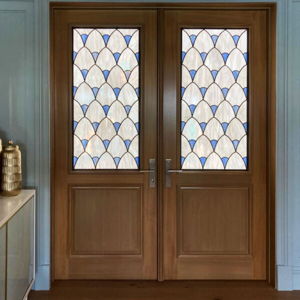 leaded glass, Traditional Leaded Glass Inserts with a Nautical Theme