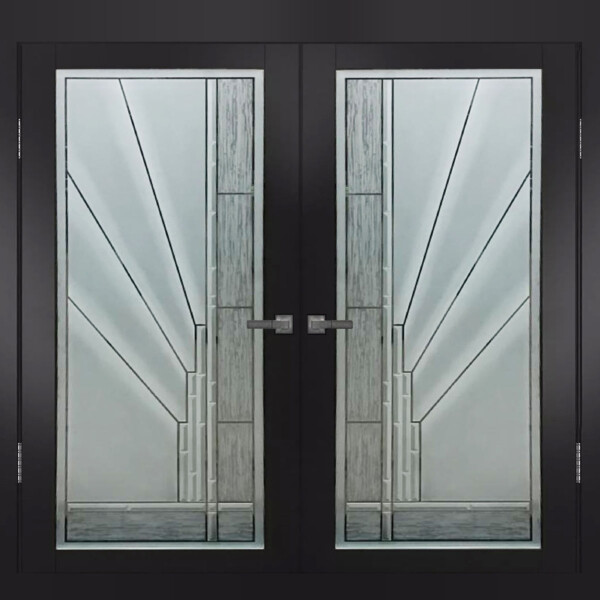 Etched Glass Door Panels